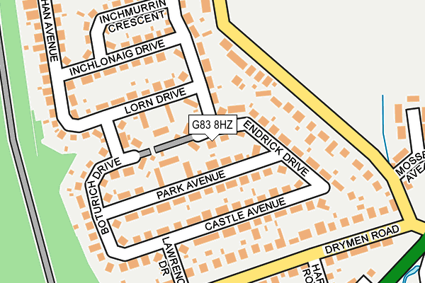 G83 8HZ map - OS OpenMap – Local (Ordnance Survey)