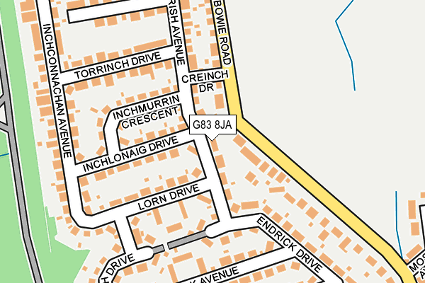 G83 8JA map - OS OpenMap – Local (Ordnance Survey)