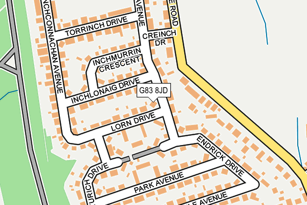 G83 8JD map - OS OpenMap – Local (Ordnance Survey)