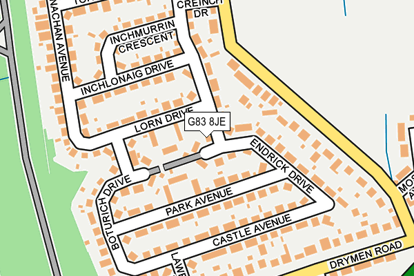 G83 8JE map - OS OpenMap – Local (Ordnance Survey)