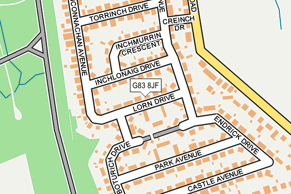 G83 8JF map - OS OpenMap – Local (Ordnance Survey)