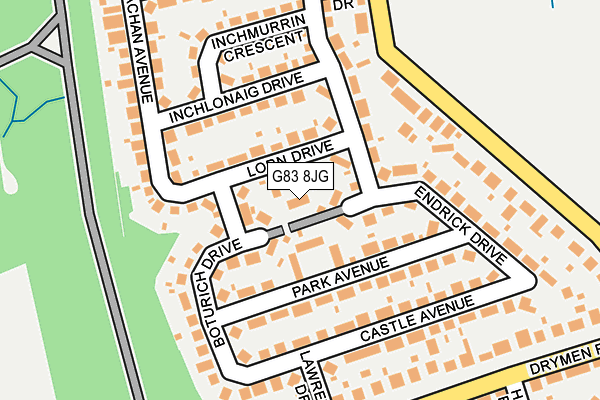 G83 8JG map - OS OpenMap – Local (Ordnance Survey)