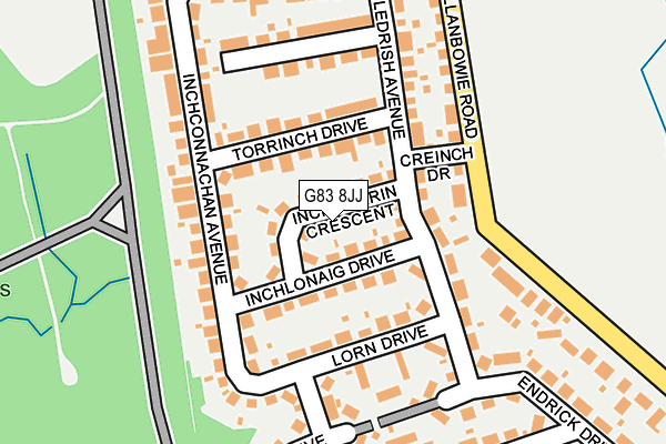 G83 8JJ map - OS OpenMap – Local (Ordnance Survey)