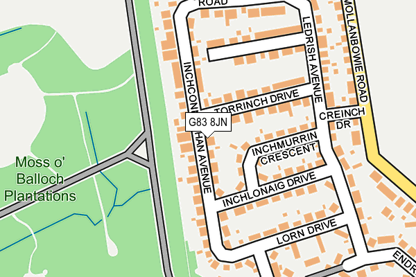 G83 8JN map - OS OpenMap – Local (Ordnance Survey)