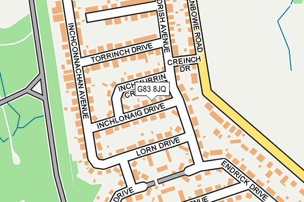 G83 8JQ map - OS OpenMap – Local (Ordnance Survey)