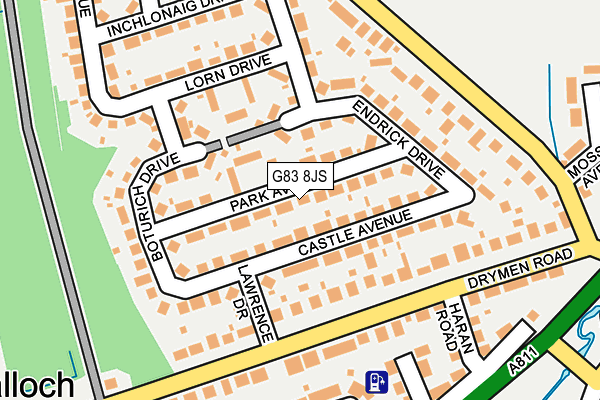 G83 8JS map - OS OpenMap – Local (Ordnance Survey)
