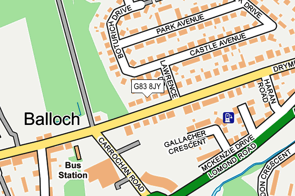 G83 8JY map - OS OpenMap – Local (Ordnance Survey)