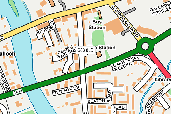 G83 8LD map - OS OpenMap – Local (Ordnance Survey)