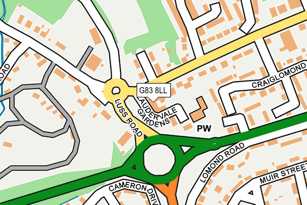 G83 8LL map - OS OpenMap – Local (Ordnance Survey)