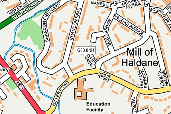 G83 8NH map - OS OpenMap – Local (Ordnance Survey)