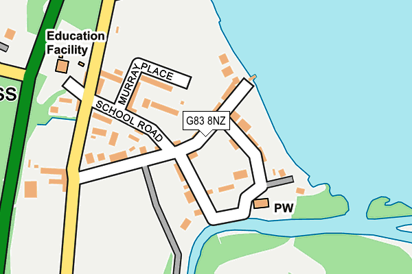 G83 8NZ map - OS OpenMap – Local (Ordnance Survey)