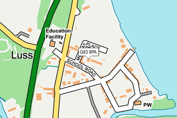 G83 8PA map - OS OpenMap – Local (Ordnance Survey)