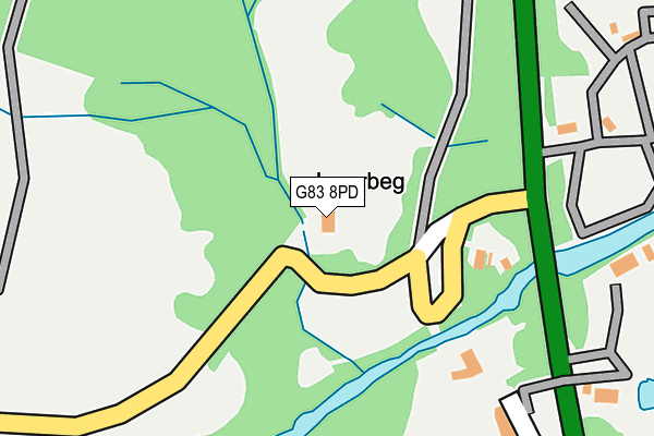 G83 8PD map - OS OpenMap – Local (Ordnance Survey)