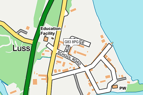 G83 8PG map - OS OpenMap – Local (Ordnance Survey)