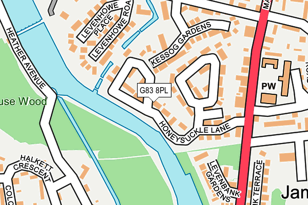 G83 8PL map - OS OpenMap – Local (Ordnance Survey)