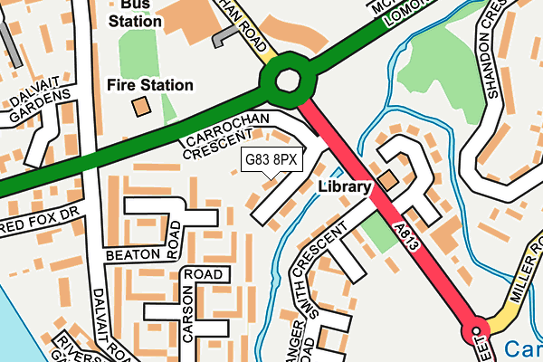 G83 8PX map - OS OpenMap – Local (Ordnance Survey)