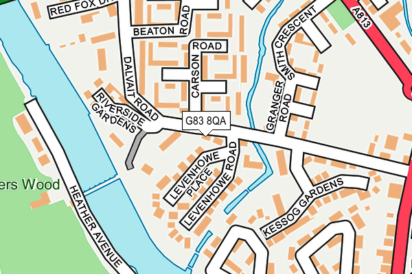 G83 8QA map - OS OpenMap – Local (Ordnance Survey)