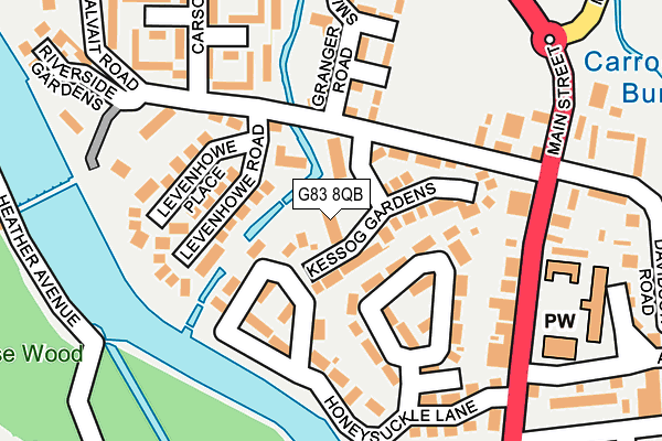 G83 8QB map - OS OpenMap – Local (Ordnance Survey)