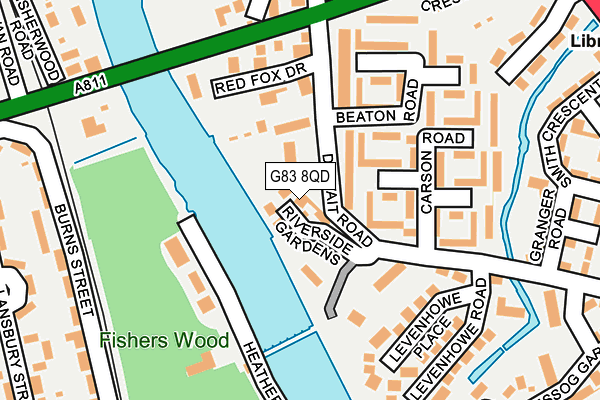 G83 8QD map - OS OpenMap – Local (Ordnance Survey)