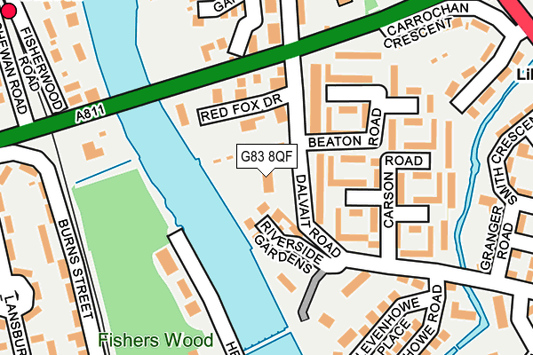 G83 8QF map - OS OpenMap – Local (Ordnance Survey)
