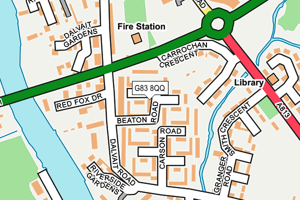 G83 8QQ map - OS OpenMap – Local (Ordnance Survey)