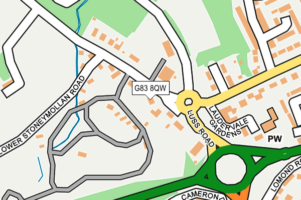 G83 8QW map - OS OpenMap – Local (Ordnance Survey)