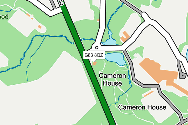 G83 8QZ map - OS OpenMap – Local (Ordnance Survey)