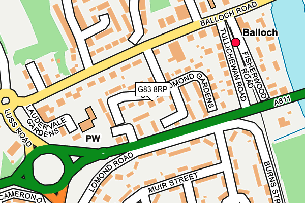 G83 8RP map - OS OpenMap – Local (Ordnance Survey)