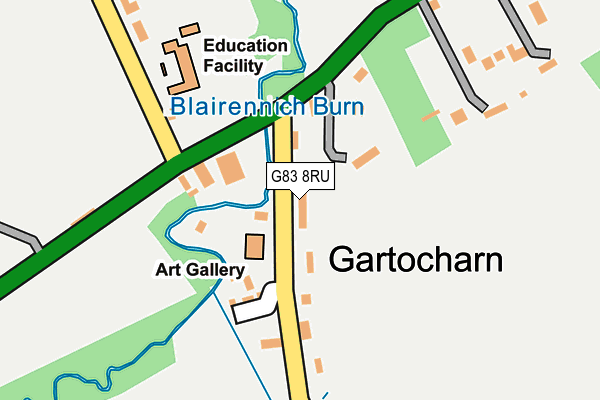 G83 8RU map - OS OpenMap – Local (Ordnance Survey)