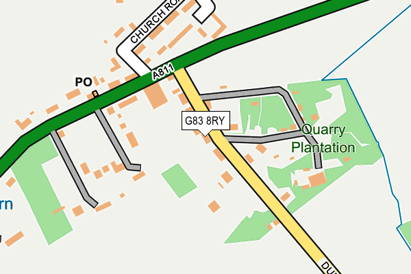 G83 8RY map - OS OpenMap – Local (Ordnance Survey)