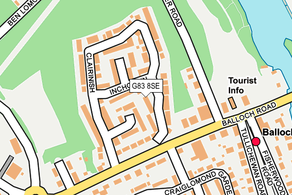 G83 8SE map - OS OpenMap – Local (Ordnance Survey)