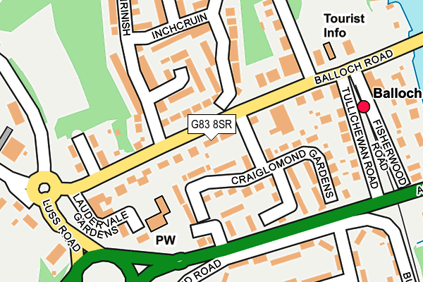 G83 8SR map - OS OpenMap – Local (Ordnance Survey)