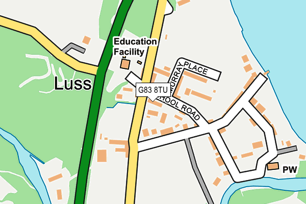 G83 8TU map - OS OpenMap – Local (Ordnance Survey)