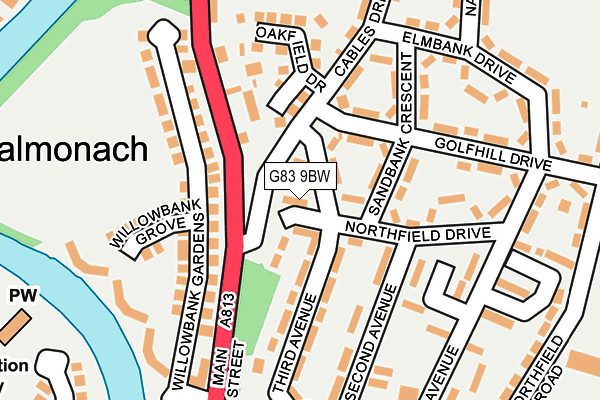 G83 9BW map - OS OpenMap – Local (Ordnance Survey)