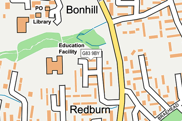 G83 9BY map - OS OpenMap – Local (Ordnance Survey)