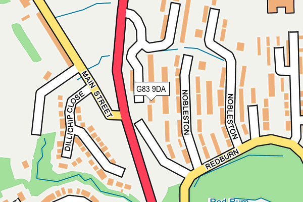 G83 9DA map - OS OpenMap – Local (Ordnance Survey)
