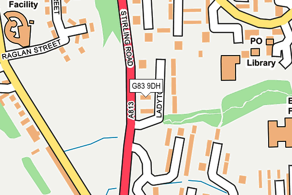 G83 9DH map - OS OpenMap – Local (Ordnance Survey)