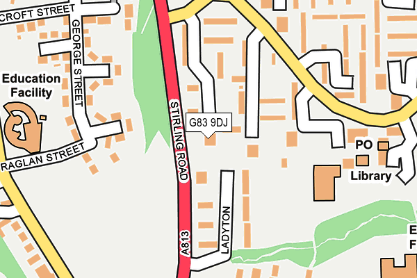 G83 9DJ map - OS OpenMap – Local (Ordnance Survey)
