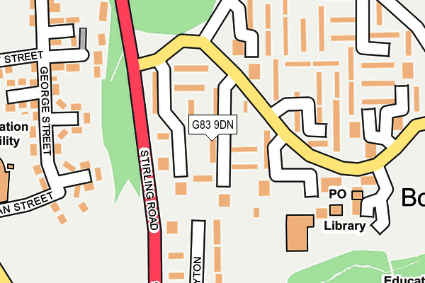 G83 9DN map - OS OpenMap – Local (Ordnance Survey)