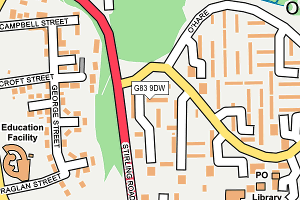 G83 9DW map - OS OpenMap – Local (Ordnance Survey)