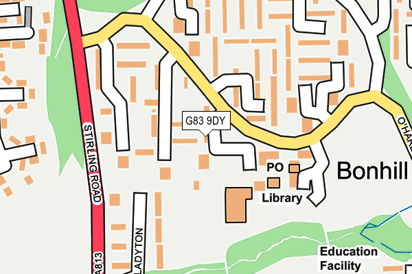 G83 9DY map - OS OpenMap – Local (Ordnance Survey)