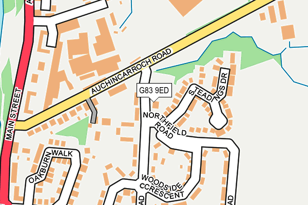 G83 9ED map - OS OpenMap – Local (Ordnance Survey)
