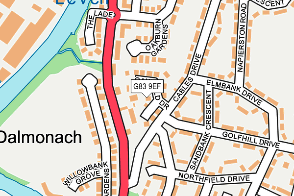 G83 9EF map - OS OpenMap – Local (Ordnance Survey)