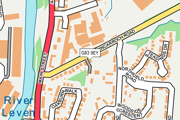 G83 9EY map - OS OpenMap – Local (Ordnance Survey)