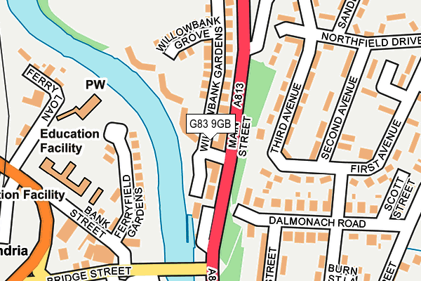 G83 9GB map - OS OpenMap – Local (Ordnance Survey)