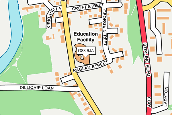 G83 9JA map - OS OpenMap – Local (Ordnance Survey)