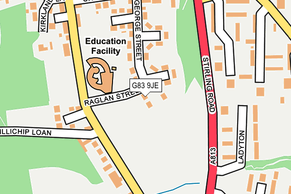G83 9JE map - OS OpenMap – Local (Ordnance Survey)