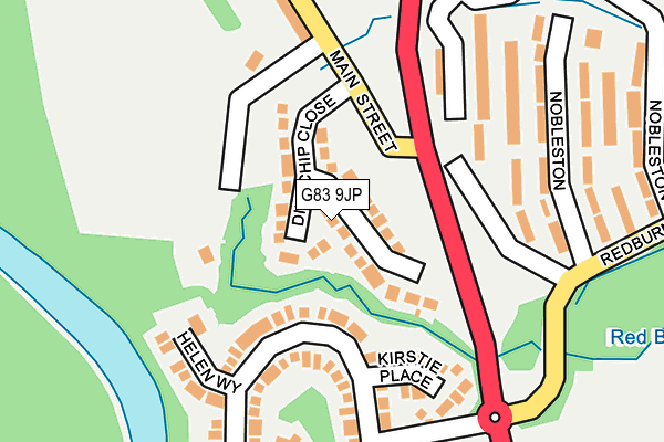 G83 9JP map - OS OpenMap – Local (Ordnance Survey)