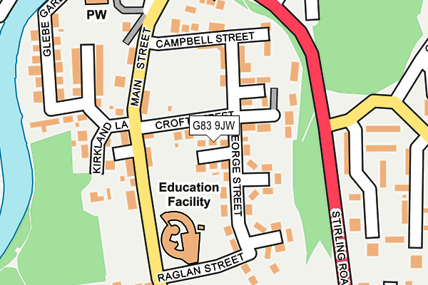 G83 9JW map - OS OpenMap – Local (Ordnance Survey)