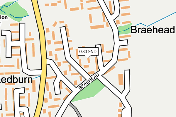 G83 9ND map - OS OpenMap – Local (Ordnance Survey)